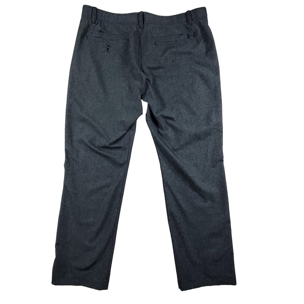 Under Armour Mens 38x30 Golf Dress Pants Gray Performance Stretch Flat Front - Picture 2 of 11